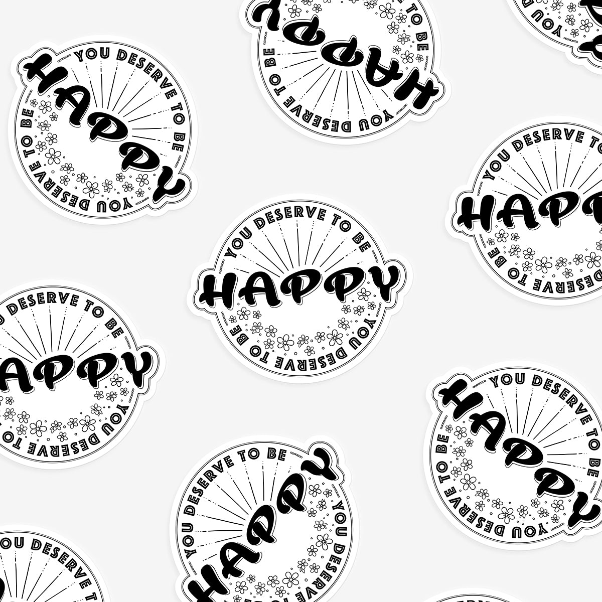 Happy Sticker