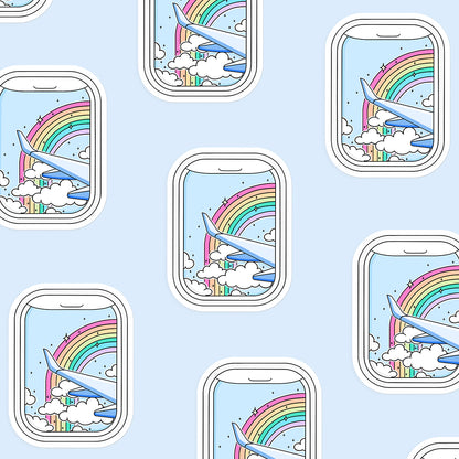 Airplane Window Sticker
