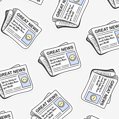 Great News Sticker