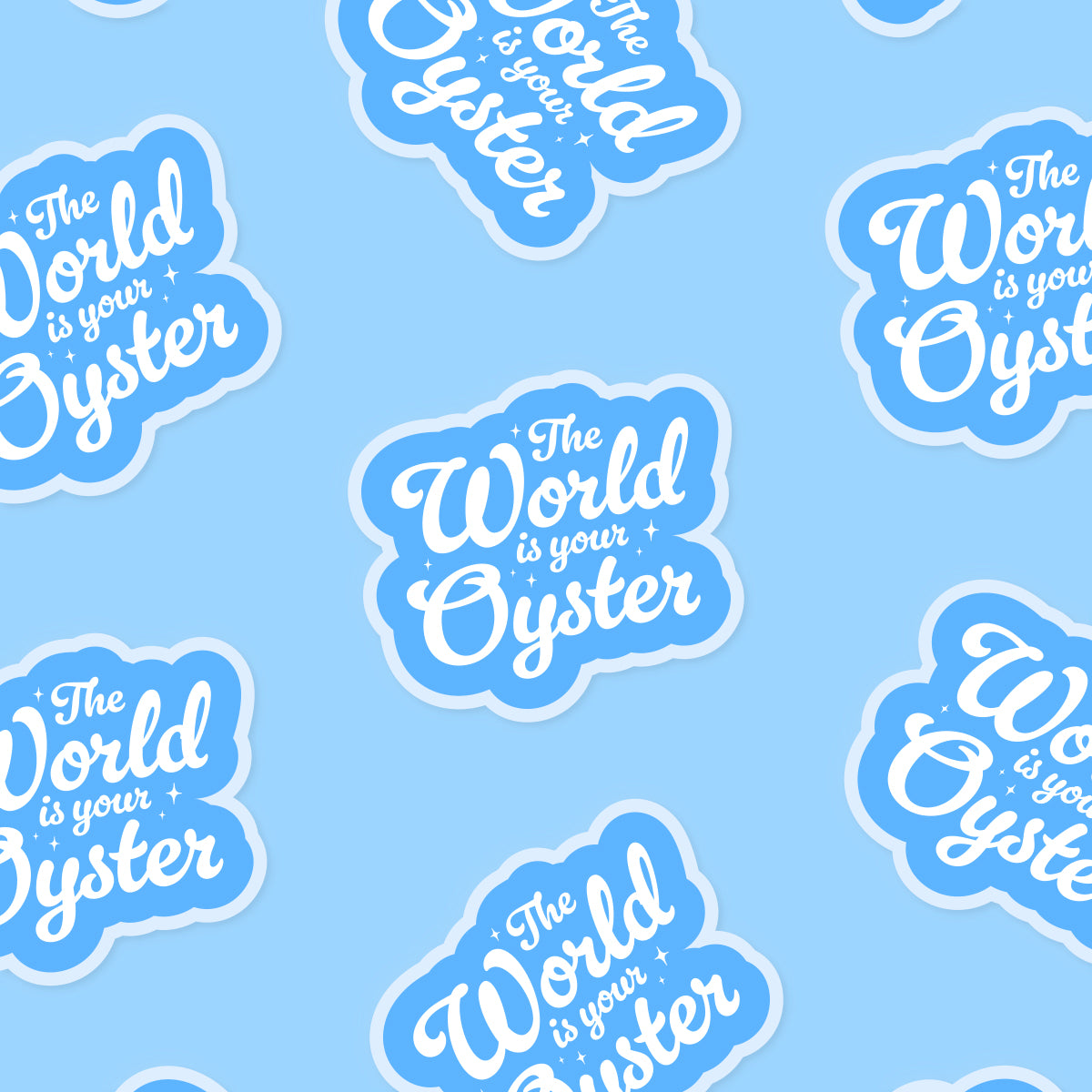 The World Is Your Oyster Vinyl Sticker